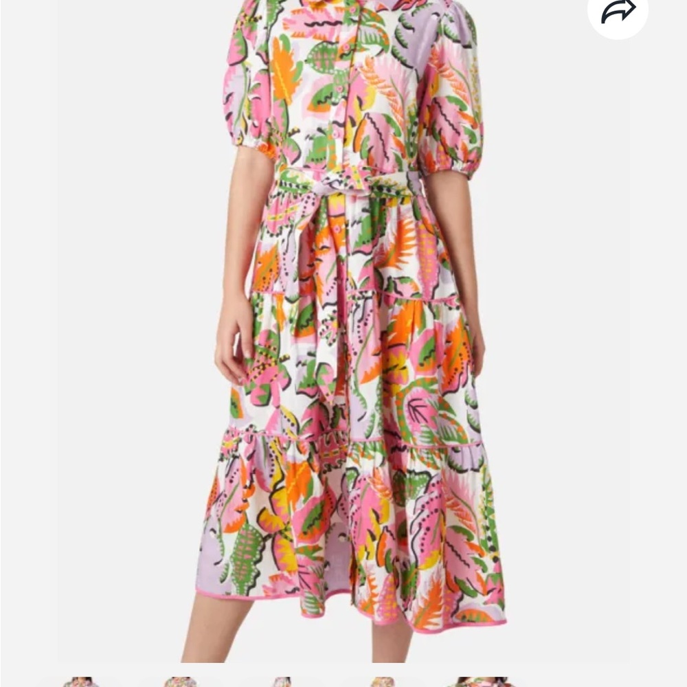 Gorman Tropical Leaves Shirtdress
